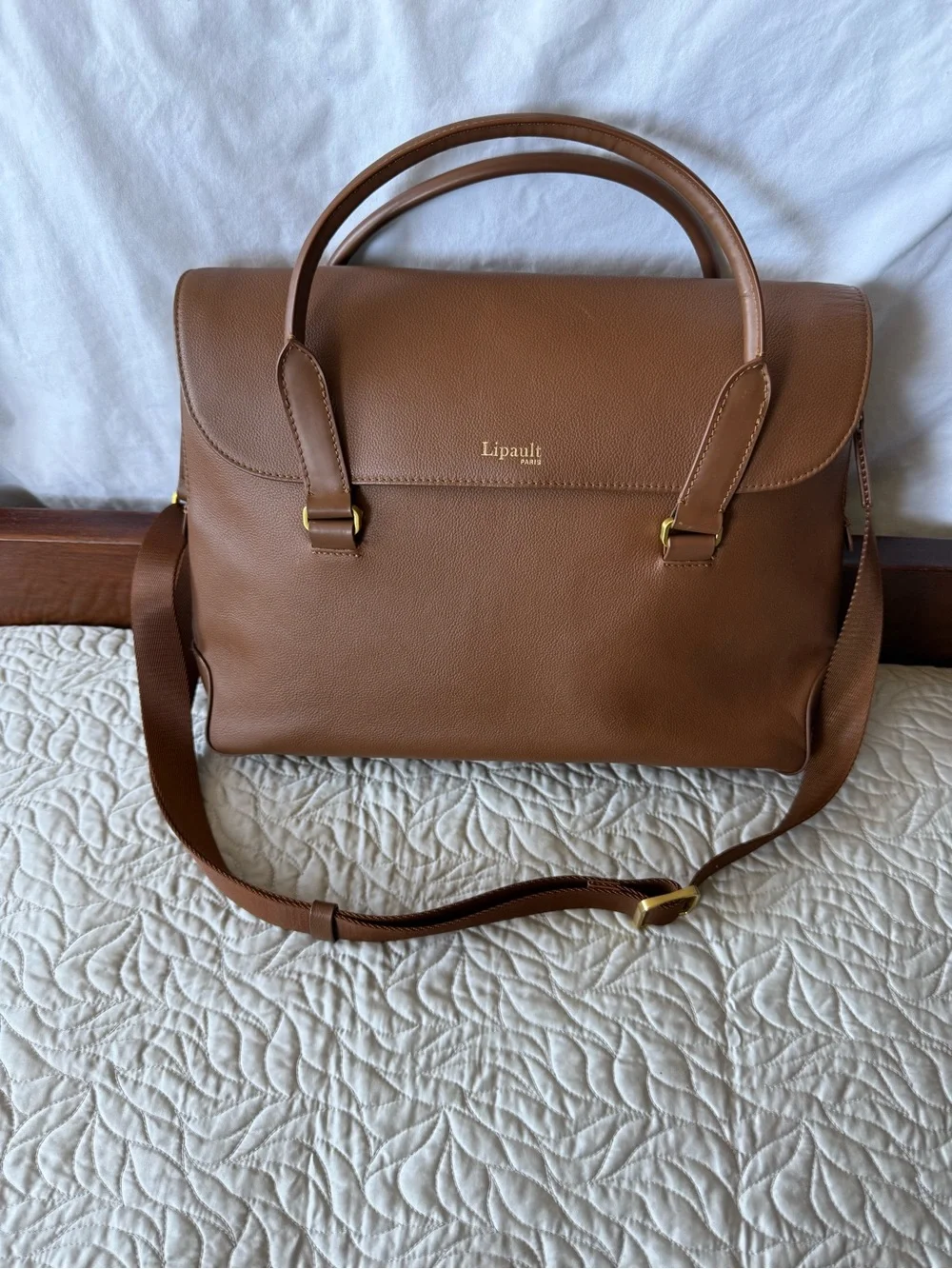 Lipault genuine leather